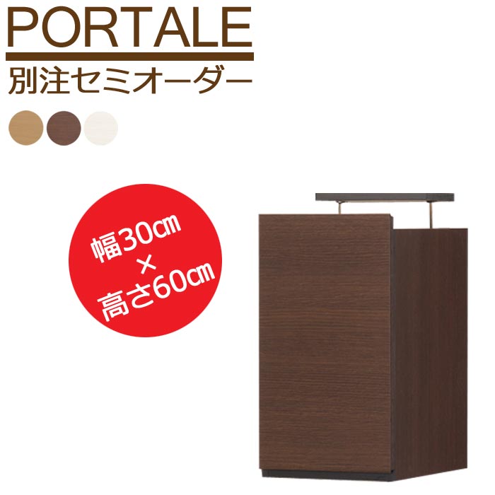 【日本製/お客様組立】【受注生産タイプ】【動画配信中】《S-ing/S》PORTALE ポルターレ リビング 上置き 別注 セミオーダー 幅30cm 高さ 60cm 有効天井高さ 240～250cm 耐震ラッチ 壁面<strong>収納</strong>　por-em6030d