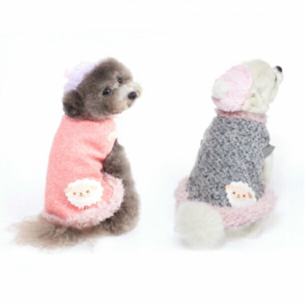 犬 服 Aライン羊Tee キュート!ひつじTシャツ セーター ニットTee 【犬の服 秋冬 犬服 小型犬 服 ペット服 ドックウェア】あったかセーター Tシャツ ニットtee トレーナー 愛犬服