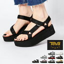 【8424⇒7979】テバ サンダル レディース スポーツサンダル 厚底 teva サンダル レディース Teva FLATFORM UNIVERSALプラットソール ストラップ ホワイト ブラック