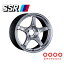 SSRGTX0318×7.5J PCD114/5+38FACE:SEMI CONCAVEカラー:クロムシルバー(CS) ホイール1枚