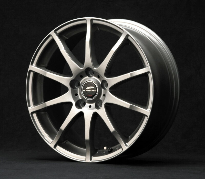 ホイール1枚 シュナイダー コルサージュ 14×5.5 PCD100/4H オフセット+38 カラー：ライトグレー FIT-4WD A-TECH SCHNEIDER CORSAGE