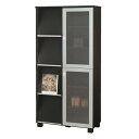 ハイタイプ扉&ディスプレイラックブラック木目の和モダンシリーズ アジアン 和 ジャパニーズ エコ仕様 収納 ★★ 05P15Mar11 【あす楽対応_関東】