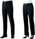 GV7501-1パンツ（男女兼用）両脇ゴム　黒【カジュアルサービスウェア】【メンズ・レディース】スッキリ美脚シルエットが人気の男女兼用の高品質なストレッチ素材の黒パンツです