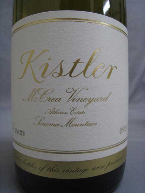 [2005]　シャルドネ・マックレア・ヴィンヤード　750ml　キスラーChardonnay McCrea Vineyard / Kistler