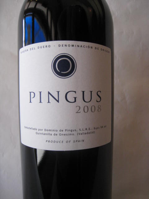 [2008]　ピングス　750ml　ドミニオ・デ・ピングスPingus / Dominio de Pingus