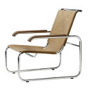 THONET アームチェア no.S35L ブラウンレザー×ウォルナット