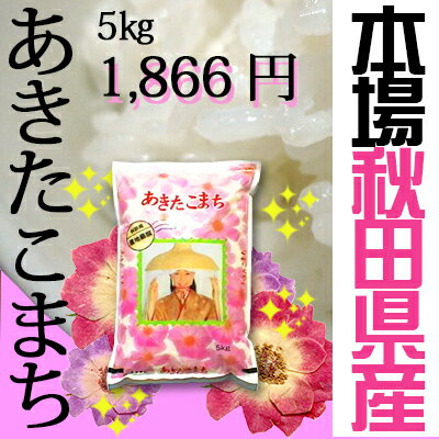 ≪秋田≫23年秋田県産あきたこまち　白米　5kg　【数量限定】【今だけ価格】【東北復興_青森県】