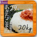 米 20kg 送料無料 秋田こまち 【29年産 秋田県産 あきたこまち 白米20kg(5kg×4)】小分け 精米 20キロ