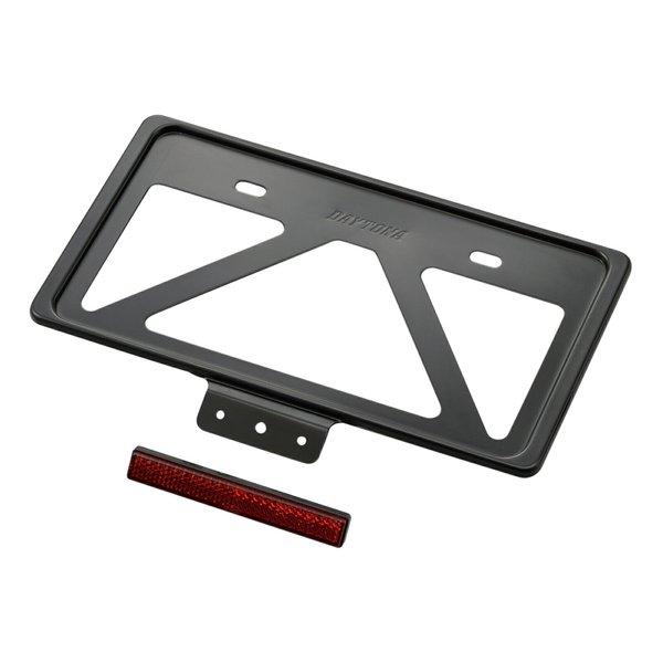 【15日は24時間限定クーポン配布！】DAYTONA デイトナ軽量ナンバープレートホルダー リフレクター付き Lサイズ 126cc以上用 ブラック D99670(2492174)代引不可 送料無料