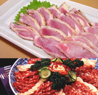 【いい肉屋】馬刺し・鶏たたきセット【送料無料】＜ご贈答・お中元＞