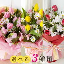 チューリップ 花束「スイート・フェアリー/スプリング・ハピネス/レッド・ジュエル」 生花 ブーケ フラワー ギフト 花 プレゼント お祝い 記念 贈り物 サプライズ 誕生日 結婚 送別会 歓送迎会 発表会 退職 合格 進学 入学 卒業 就職 春 送料無料 マーガレット スイートピー