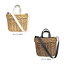 10000円以上送料無料 kago bag(かごバッグ) 柳 かごバッグ PU持ち手 2way ホワイト・29919 【服飾雑貨 レビュー投稿で次回使える2000円クーポン全員にプレゼントバッグ】
