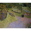 世界の名画シリーズ、プリハード複製画 ヴィンセント・ヴァン・ゴッホ作 「オーヴェールの庭」【代引不可】 生活用品・インテリア・雑貨 インテリア・家具 絵画 レビュー投稿で次回使える2000円クーポン全員にプレゼント