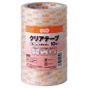 10000円以上送料無料 (まとめ) TANOSEE クリアテープ 15mm×35m 1パック(10巻) 【×10セット】 生活用品・インテリア・雑貨 文具・オフィス用品 テープ・接着用具 レビュー投稿で次回使える2000円クーポン全員にプレゼント