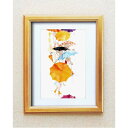 【送料無料】絵画額縁/ゴールドフレーム 【いわさきちひろ/かえり道】 壁掛け用 ひも付き 中身入替可 日本製 生活用品・インテリア・雑貨 インテリア・家具 絵画 レビュー投稿で次回使える2000円クーポン全員にプレゼント