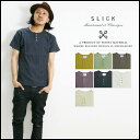 スリック SLICK スラブ・ヘンリーネックTシャツ