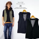 スリック SLICK カジュアルフードジレ