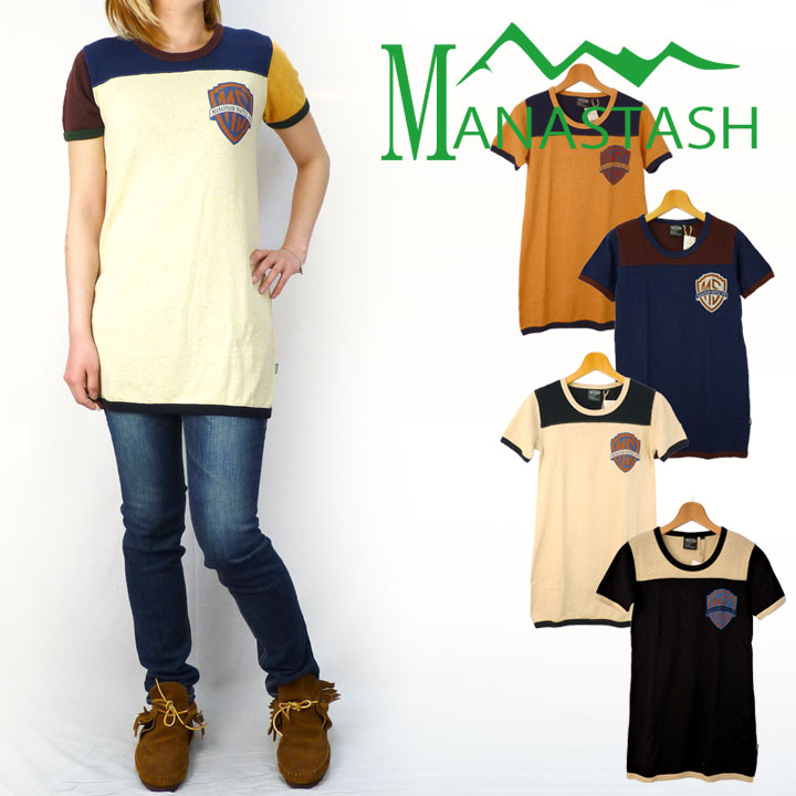 マナスタッシュ トールフットボールTシャツ レディース