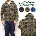 MANASTASH マナスタッシュ パーカー ジップアップ ウエスト コート パイル生地 ネイティブ柄 プリント WESTCOAST PARKA 7153008