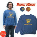 ダブルワークス DUBBLE WORKS 長袖 ピグメント染め プリント ラグランスリーブ スウェット HORNETS WW89004PD-01 【2020年 秋冬 新作】