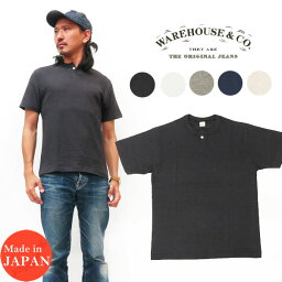 <strong>ウェアハウス</strong> WAREHOUSE 半袖 1ボタン ヘンリーネック Tシャツ 4082