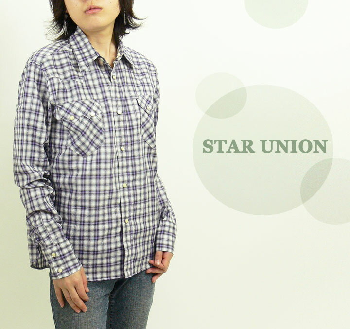 STAR UNION【スターユニオン】キャッチウエスタンシャツ【レディース】【送料無料】【FP0627】