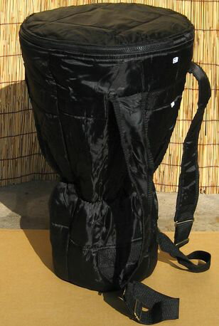 ジャンベバッグ☆上質モデルMサイズ〜ブラック〜インドネシア製ジャンベバックの上質タイプ