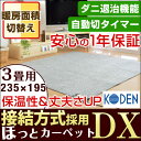 【送料無料】 接結方式 DXタイプ 広電 ホットカーペット 3畳 235×195 本体 電気カーペット 床暖房カーペット 暖房器具 ラグ 暖房 3畳用 KODEN ダニ退治 8時間自動切りタイマー タイマー ホットカーペット