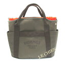 新品【HERMES】エルメスショルダー付トートバッグサックドパンサージュグルーム/SAC DE PANSAGE GROOMカーキ/オレンジ☆送料無料☆