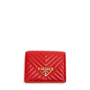 【並行輸入品】【新品】PRADA プラダ 二つ折り ミニ財布 1MV204 FUOCO レッド 13106169