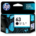HP F6U62AA 純正 HP63 インクカートリッジ 黒
