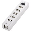バッファロー BSH7AE03WH(ホワイト) セルフ&バスパワー 7ポート USB2.0ハブ ACアダプター付