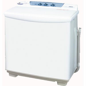 【設置／リサイクル】HITACHI PS-80S-W(ホワイト) 二槽式洗濯機 洗濯・脱水8kg　