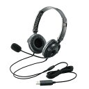 エレコム HS-HP20UBK(ブラック) USBヘッドセッ...