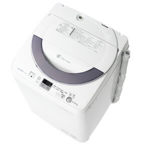 SHARP ES-GE55N-S(シルバー系) 全自動洗濯機 洗濯5.5kg/簡易乾燥1kg