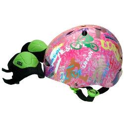 RANGS JAPAN ジュニアスポーツヘルメットセット 　ピンク