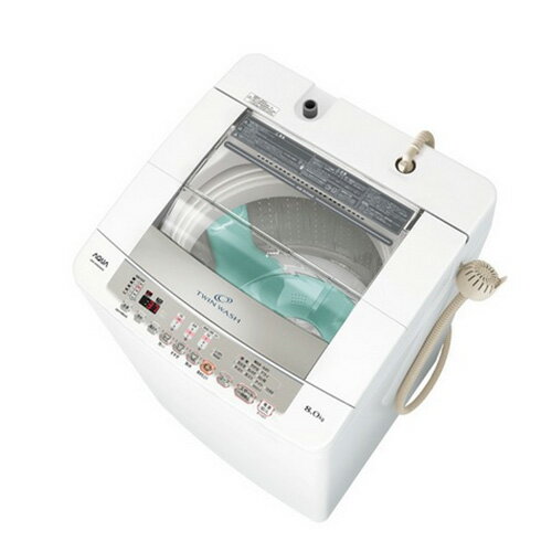 アクア AQW-VW800D(クリアホワイト) 全自動洗濯機 洗濯8kg...:ebest:11951027