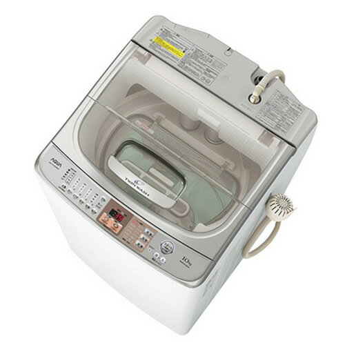 【設置】アクア AQW-TW1000D(クリアホワイト) タテ型洗濯乾燥機 洗濯10kg/…...:ebest:11951066