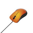 エレコム M-BL24UBSDR(オレンジ) BlueLEDマウス 有線 3ボタン