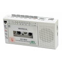 WINTECH SCT-R225-W(ホワイト) マイクロSD/USB録音対応コンパクトラジカセ ワイドFM対応