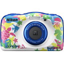 【先着順クーポン発行中 7/24まで!】ニコン 防水デジカメ COOLPIX W100M-R(マリン)