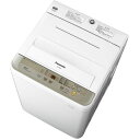 【設置+長期保証】パナソニック NA-F60B10-N(シャンパン) 全自動洗濯機 上開き 洗濯6kg/乾燥2.0kg