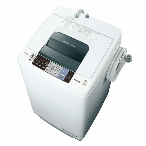 【設置＋長期保証】日立 NW-70A W(ピュアホワイト) 白い約束 全自動洗濯機 上開き 洗濯7k...:ebest:12366498