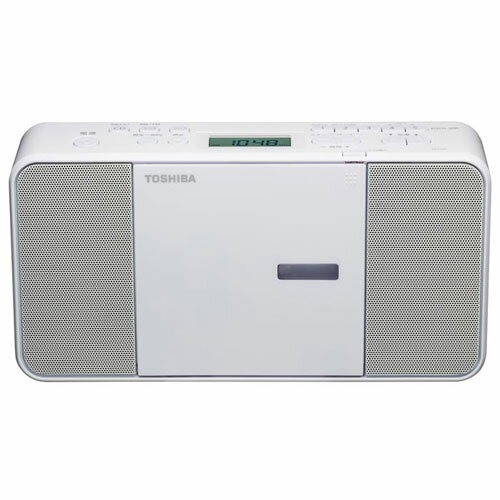 東芝 TOSHIBA ラジカセ CDラジカセ TY-C250-W ホワイト CDラジオ ワイドFM対応/スリープタイマー付