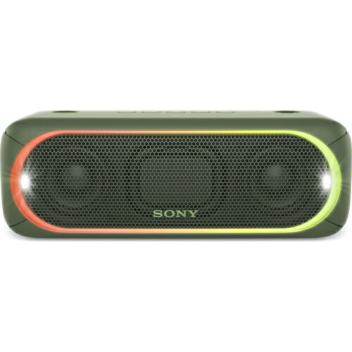 【長期保証付】ソニー SONY ポータブル防水スピーカー SRS-XB30-G グリーン ワイヤレス/Bluetooth対応/アウトドア/重低音