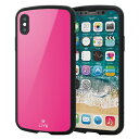 エレコム PM-A18BTSLPN(ピンク) iPhoneXs用 TOUGH SLIM LITE