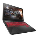【長期保証付】ASUS FX504GE-I7H1S2(ブラック) TUF Gaming 15.6型液晶 Core i7-8750H+GeForceGTX1050Ti