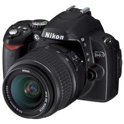 　ニコン(Nikon) 【610万画素】デジタル一眼レフカメラ D40 レンズキット　(ブラック) D40LK BK