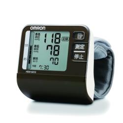 OMRON HEM-6053-BW(ブラウン) デジタル自動血圧計 手首式【在庫あり】【15時までのご注文完了で当日出荷可能！】