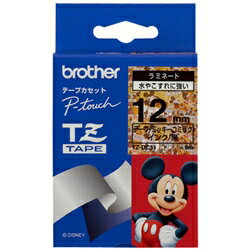  ﾌﾞﾗｻﾞｰ(brother) 【幅12mm】TZﾃｰﾌﾟ ｢ﾃﾞｨｽﾞﾆｰ/黒文字/ﾐｯｷｰｺﾐｯｸ｣ TZ-DC31 TZDC31